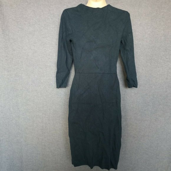 Ann Taylor Bodycon Green Sweater Dress Womens Size XS - Picture 4 of 13